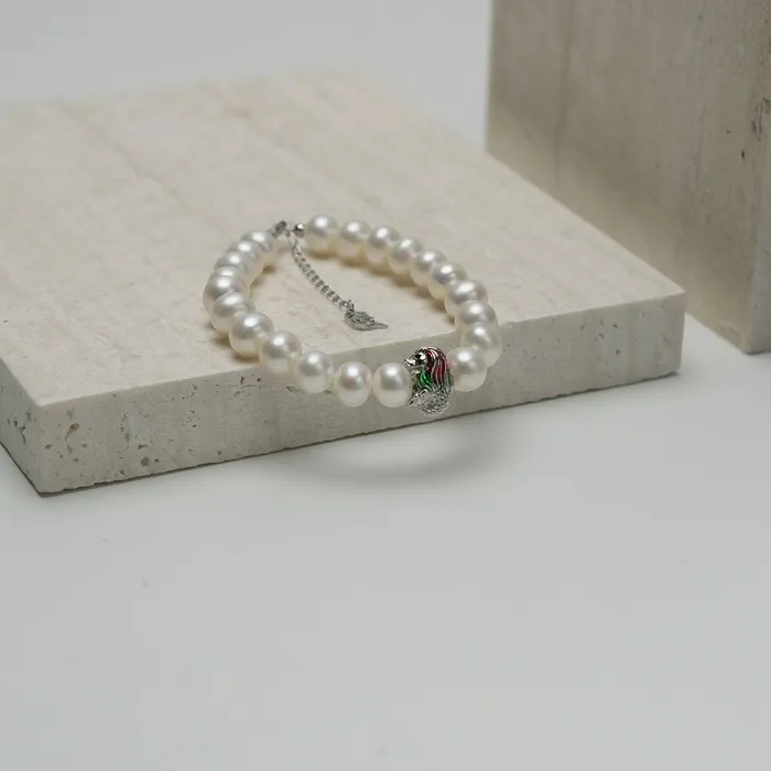 Bracelets Pearly Lustre Merlion Freshwater Pearl Bracelet WB00083 New Yorker
