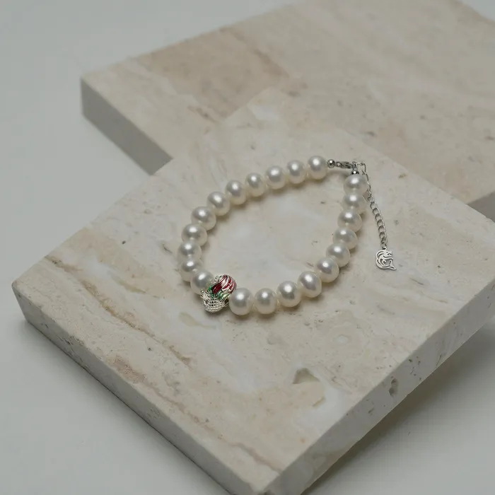 Bracelets Pearly Lustre Merlion Freshwater Pearl Bracelet WB00083 New Yorker