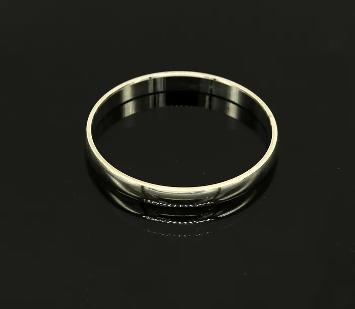 Bracelets TRIBAL ORNAMENTS 5mm Sterling silver handmade solid kada baby bracelet bangle for unisex amazing sikha punjabi kada solid silver kids jewelry nsk325