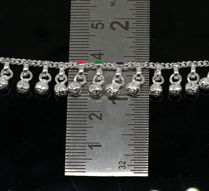 Bracelets TRIBAL ORNAMENTS 7 inches long custom amazing waved jingling bells baby anklets special gift for your princes babyteenager anklets foot bracelet ank371