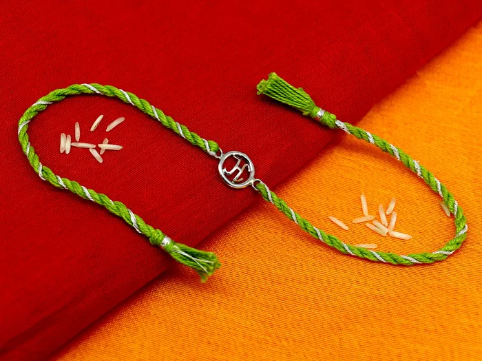 Bracelets TRIBAL ORNAMENTS 925 sterling silver handmade English Alphabet H design Rakhi Bracelet amazing stylish gift for Rakshabandhan rk23