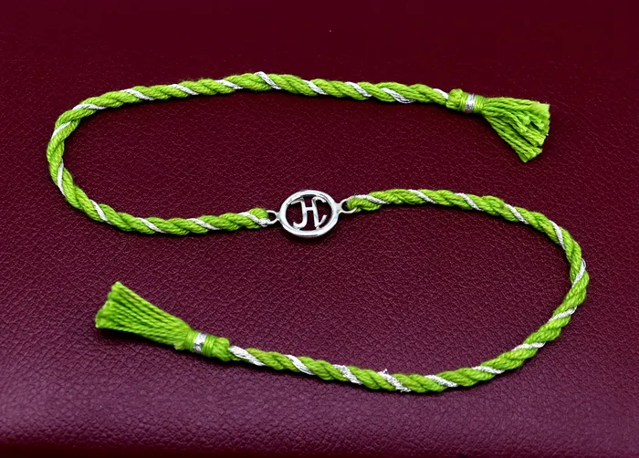 Bracelets TRIBAL ORNAMENTS 925 sterling silver handmade English Alphabet H design Rakhi Bracelet amazing stylish gift for Rakshabandhan rk23