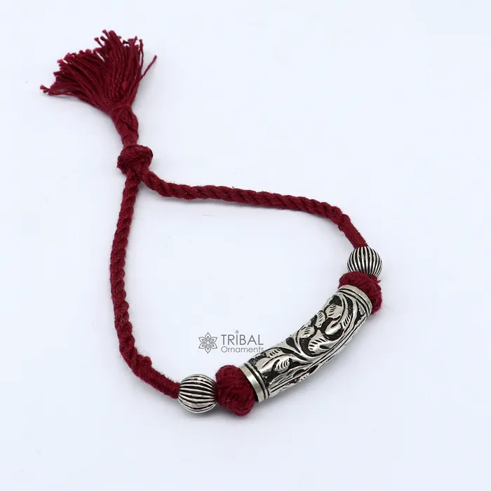 Bracelets TRIBAL ORNAMENTS 925 sterling silver modern Fancy stylish charm bracelet adjustable brides gifting fashion wedding ethnic bracelet tribal jewelry sbr681