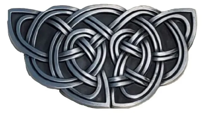 BU46 Celtic Knot Belt Buckle POLLY Earrings