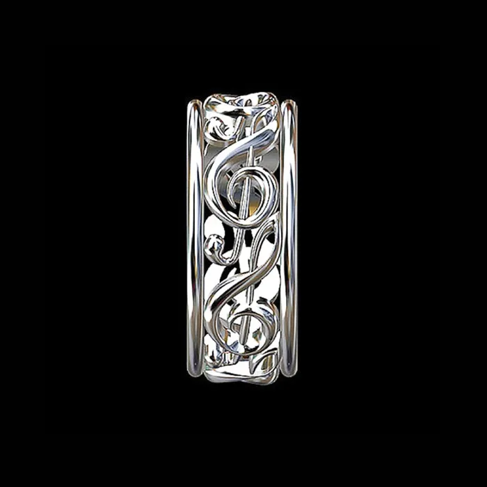 bulldog Official Store Rings Celtic Treble Clef Fashion Ring
