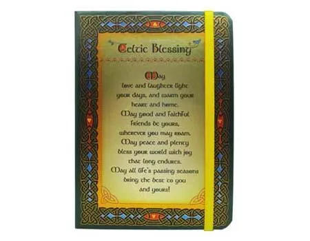 Celtic Blessing Foil Notebook 18cm Royal Tara Earrings