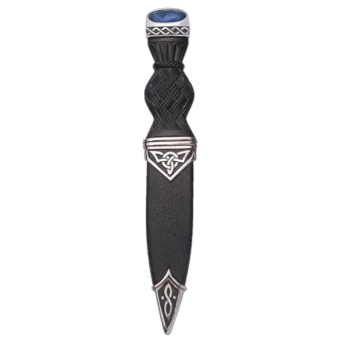 Celtic Polished Sgian Dubh With Stone Top Charles Buyers Rings
