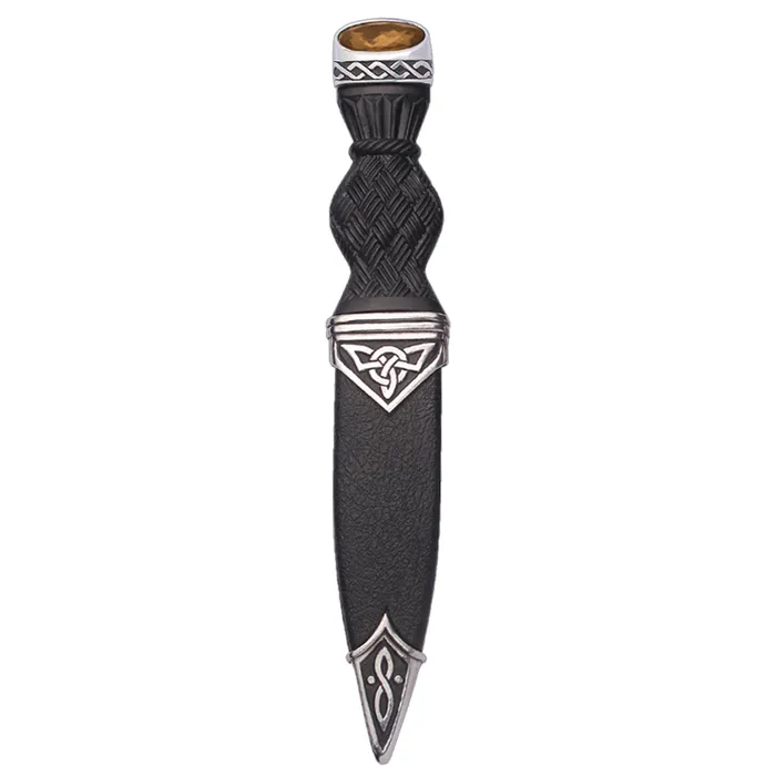 Celtic Polished Sgian Dubh With Stone Top Charles Buyers Rings