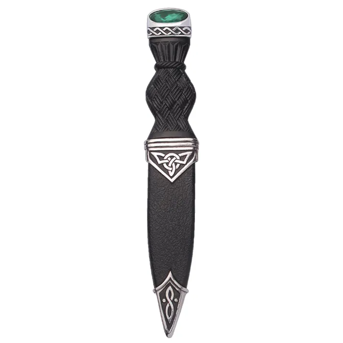 Celtic Polished Sgian Dubh With Stone Top Charles Buyers Rings