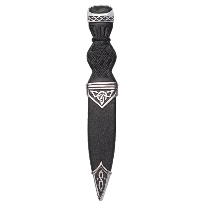 Celtic Polished Sgian Dubh With Stone Top Charles Buyers Rings