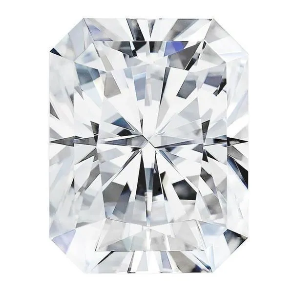 Charles Colvard Radiant Moissanite FIRE BRILLIANCE Earrings