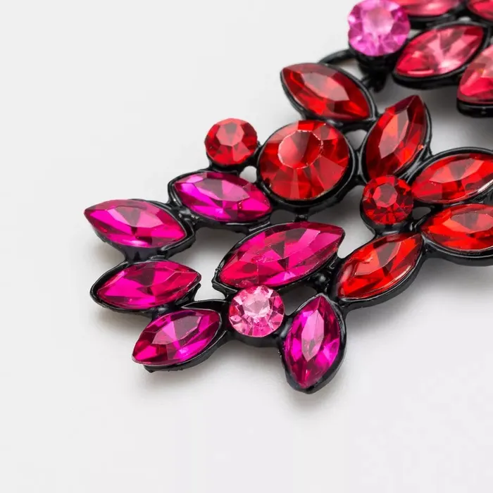Crystal Flower EarringsLong Drop DangleRhinestone Acrylic Earrings for Women Jewelvers Earrings Crystal Flower EarringsLong Drop DangleRhinestone Acrylic Earrings for Women Jewelvers Earrings