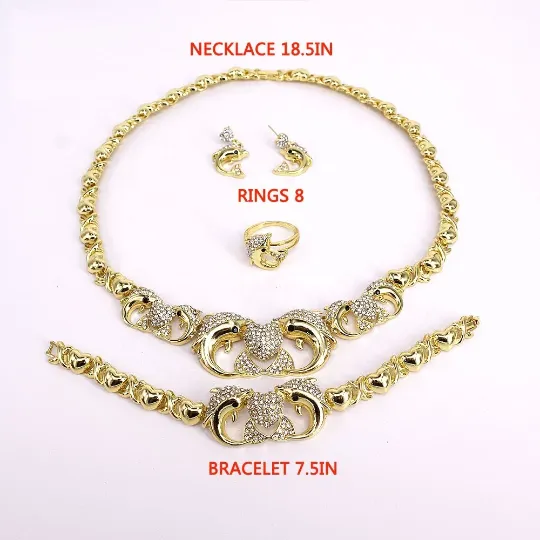 Dolphin Necklace Set Jewelvers Necklaces Dolphin Necklace Set Jewelvers Necklaces