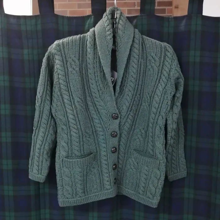 Earrings Aran Woollen Mills Multi Cable Shawl Cardigan