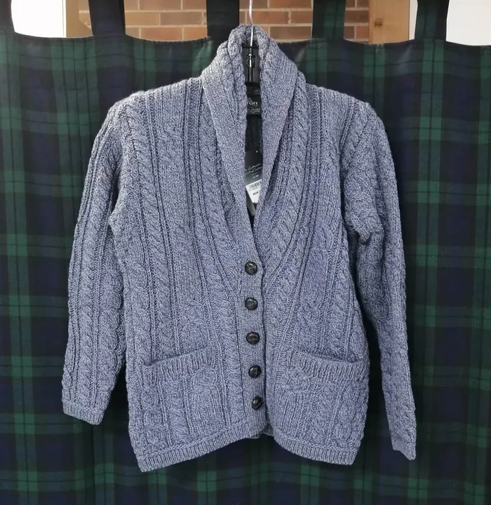 Earrings Aran Woollen Mills Multi Cable Shawl Cardigan