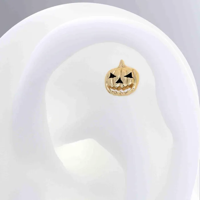 Earrings Body Vision Jack O Lantern