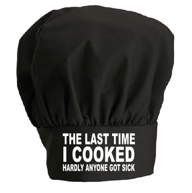 Earrings CH02 Hardly Anyone Got Sick Chef Hat Iris Fashion Jewelry
