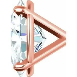 Earrings Charles Colvard Oval Center 4 Prong Martini Earrings
