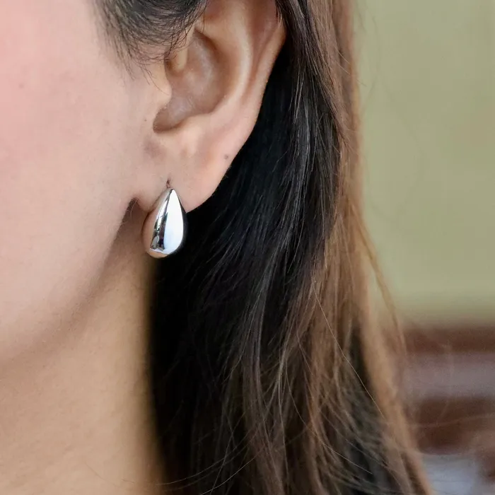Earrings Jewelvers 925 Sterling Silver Water Drop Stud Earrings
