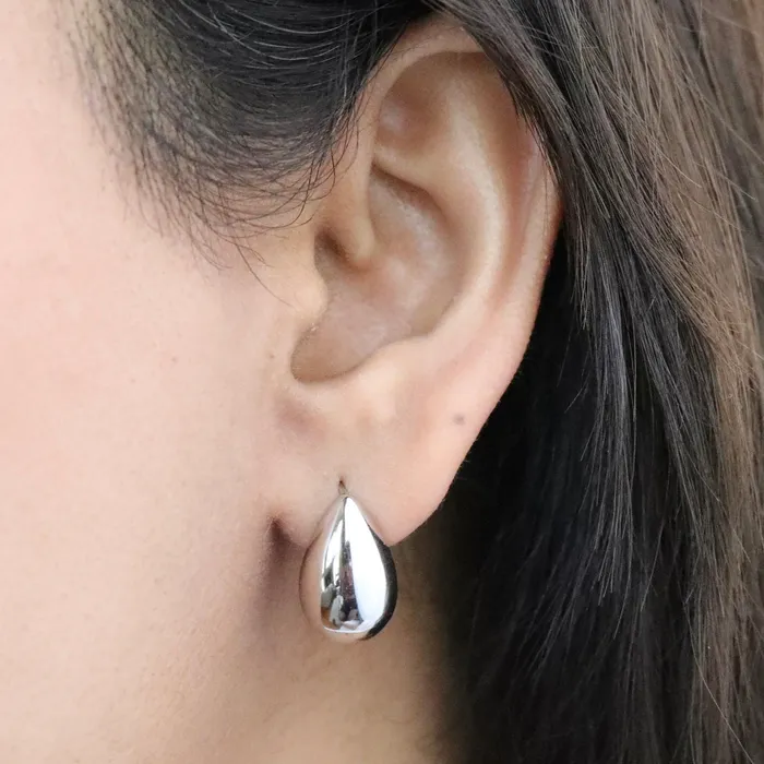 Earrings Jewelvers 925 Sterling Silver Water Drop Stud Earrings