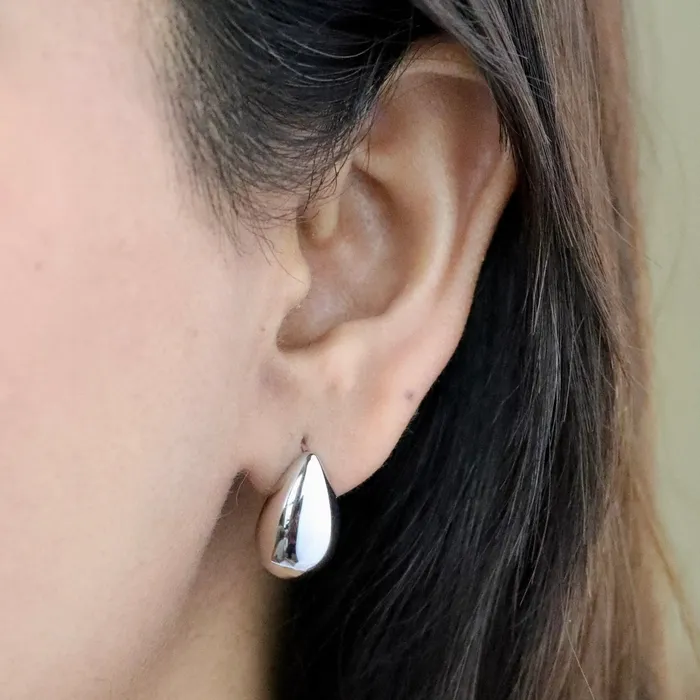 Earrings Jewelvers 925 Sterling Silver Water Drop Stud Earrings