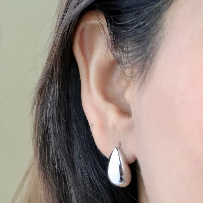 Earrings Jewelvers 925 Sterling Silver Water Drop Stud Earrings
