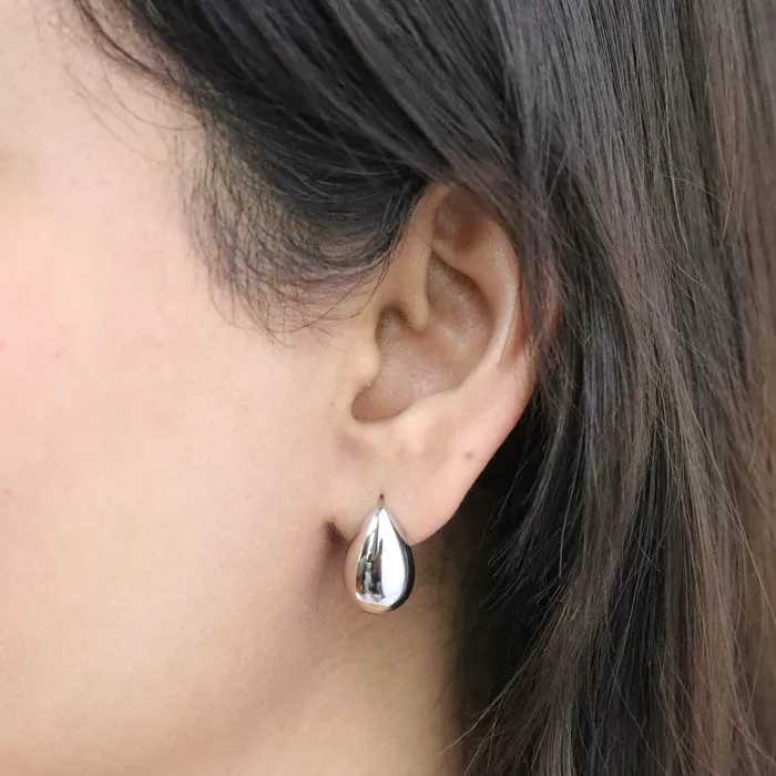 Earrings Jewelvers 925 Sterling Silver Water Drop Stud Earrings