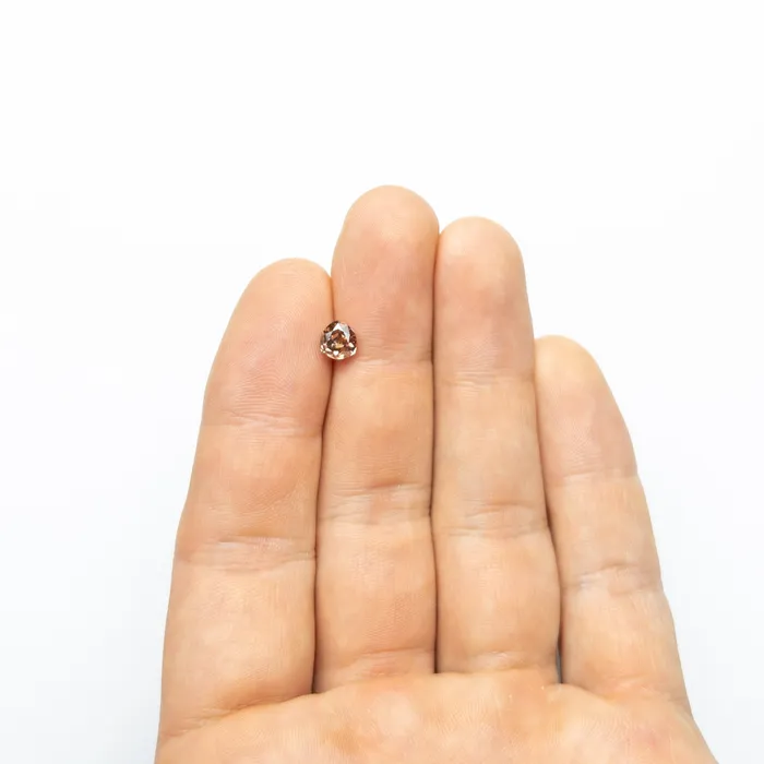 Earrings Misfit Diamonds 100ct 608x567x342mm GIA SI1 Fancy Deep BrownPink Trillion Brilliant 2411301