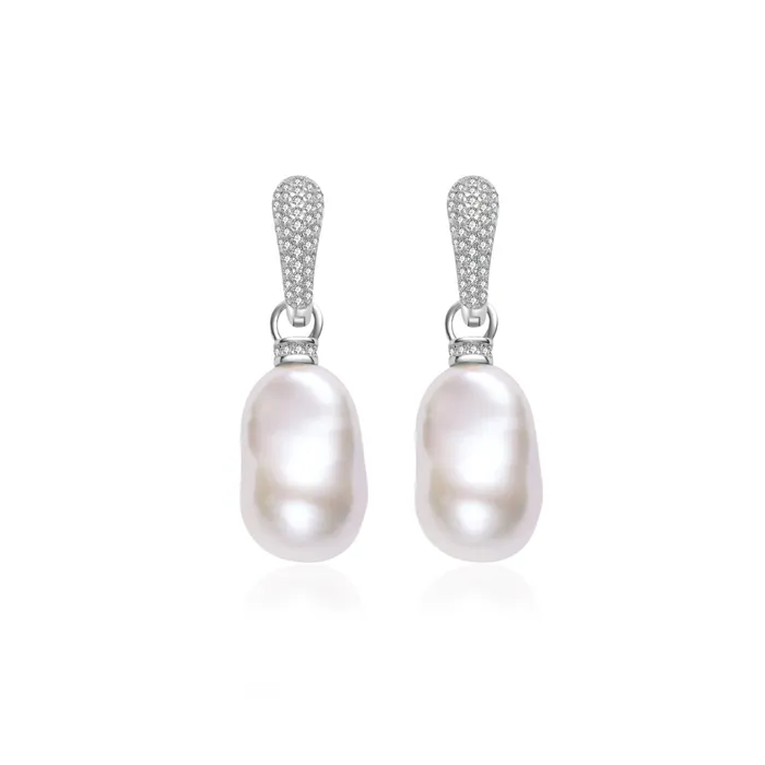 Earrings Pearly Lustre Elegant Baroque Pearl Earrings WE00855