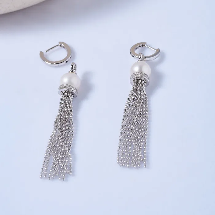 Earrings Pearly Lustre Top Lustre Freshwater Pearl Earrings WE00727 SAFARI