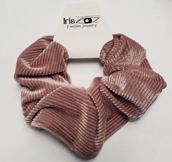 Earrings POLLY H492 Mauve Corduroy Hair Scrunchie