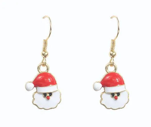 Earrings POLLY Z125 Gold Santa Claus Earrings