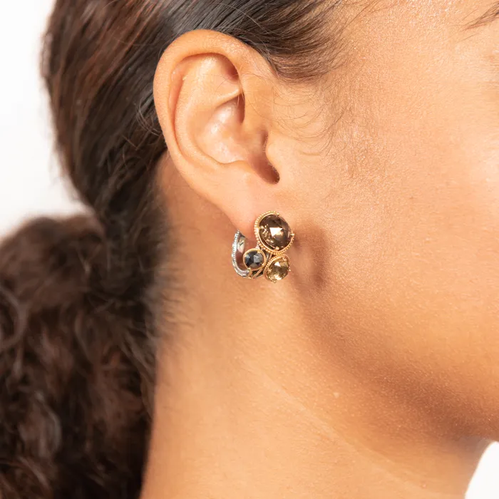 Earrings Tacori PreOwned Tacori Midnight Sun Hoop Earrings