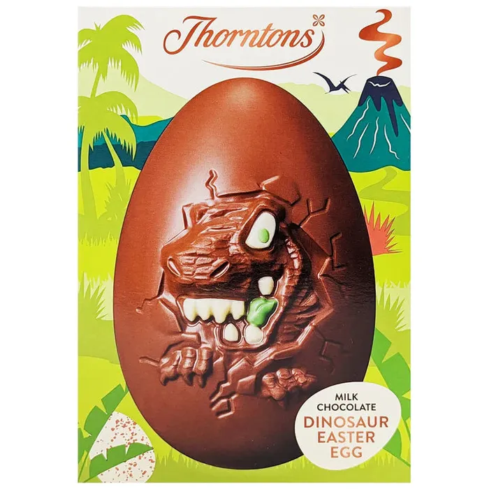 Earrings Thorntons Milk Chocolate Dinosaur Egg 151g Ramsden International