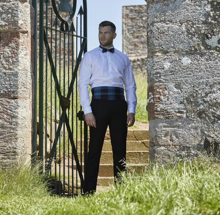 Earrings Welsh Tartan Cummerbund Tie Discontinued Wales Tartan Centre