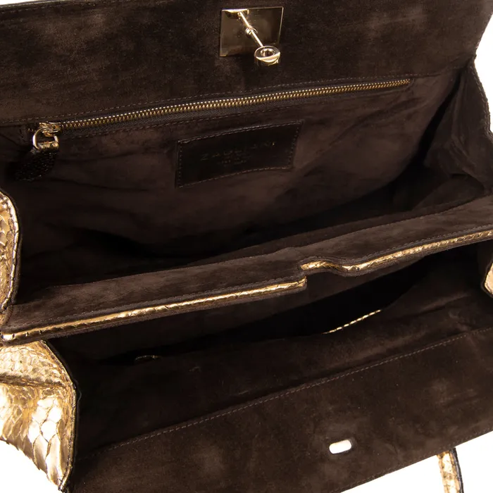 Earrings ZAGLIANI PreOwned Zagliani Python Handbag