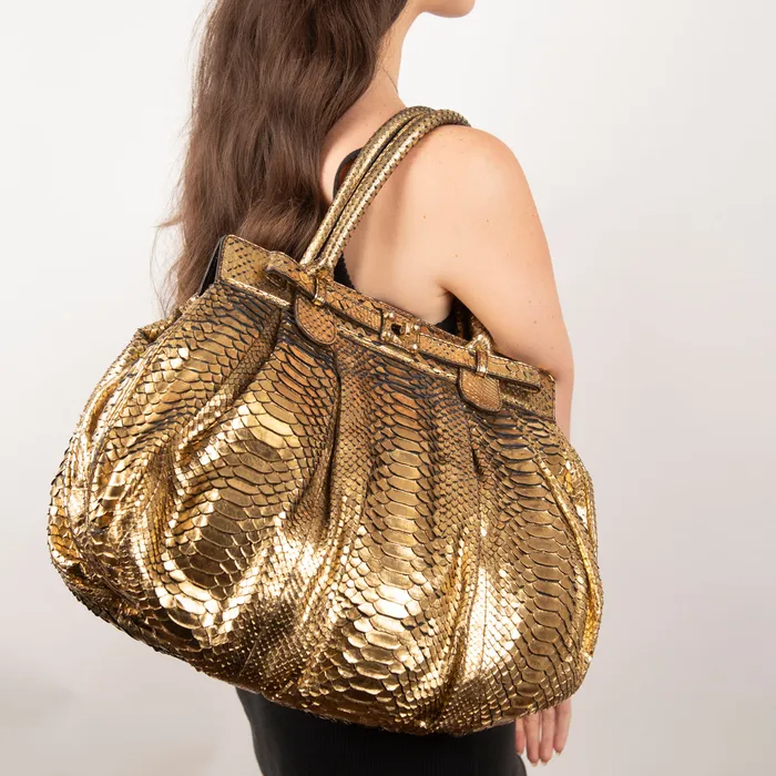 Earrings ZAGLIANI PreOwned Zagliani Python Handbag