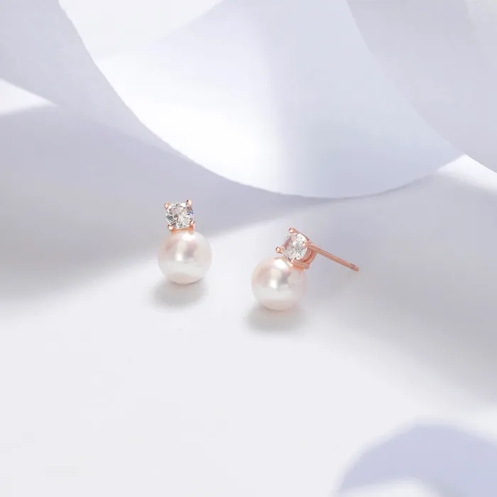 Elegant Freshwater Pearl Set WS00082 Pearly Lustre Earrings