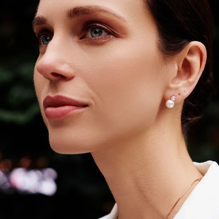 Elegant Freshwater Pearl Set WS00082 Pearly Lustre Earrings