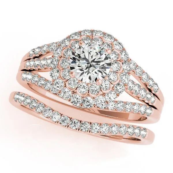 Fire Brilliance Abby Center Stone Moissanite Split Shank Halo Engagement Ring Rings Fire Brilliance Abby Center Stone Moissanite Split Shank Halo Engagement Ring Rings