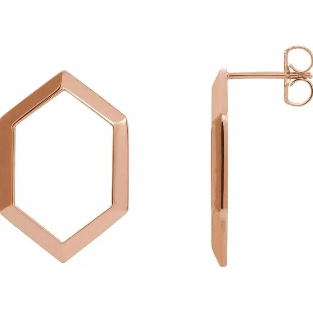 Fire Brilliance Earrings Gold Geometric Drop Earrings