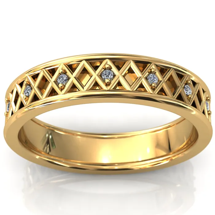 Fire Brilliance Laces Round Cut Gems Couples 34 Eternity Matching TwoBand Set Rings