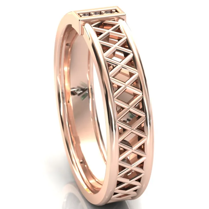 Fire Brilliance Laces Round Cut Gems Couples 34 Eternity Matching TwoBand Set Rings