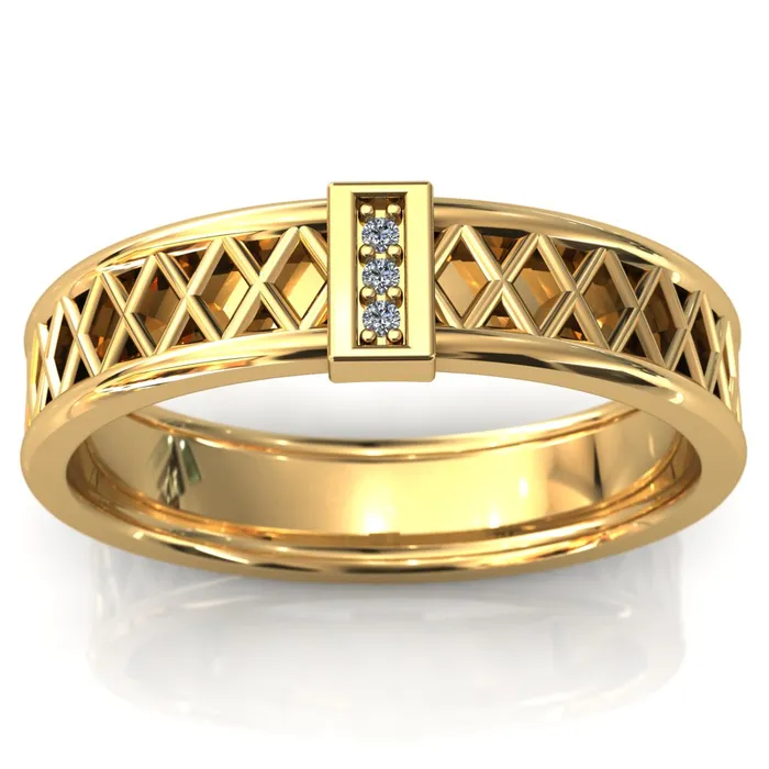 Fire Brilliance Laces Round Cut Gems Couples 34 Eternity Matching TwoBand Set Rings