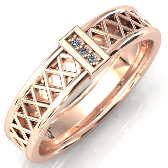 Fire Brilliance Laces Round Cut Gems Couples 34 Eternity Matching TwoBand Set Rings