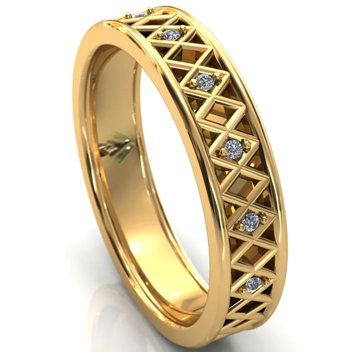 Fire Brilliance Laces Round Cut Gems Couples 34 Eternity Matching TwoBand Set Rings