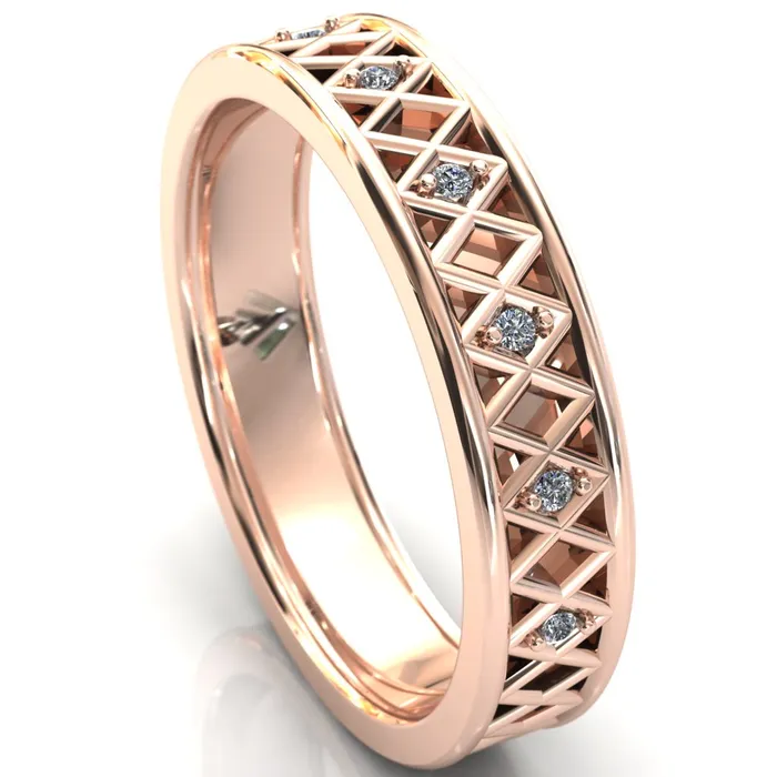 Fire Brilliance Laces Round Cut Gems Couples 34 Eternity Matching TwoBand Set Rings