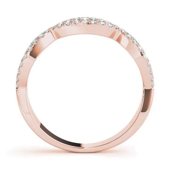 Fire Brilliance Rings Stackables 12 Eternity TriTone Gold MicroPave Infinity 3Band Set Selectables