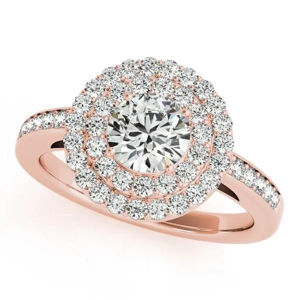 Fire Brilliance Susannah Round Center Stone Channel Shank Double Halo Engagement Ring Rings Fire Brilliance Susannah Round Center Stone Channel Shank Double Halo Engagement Ring Rings