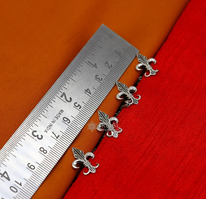 French Fleur de Lis design 925 Sterling Silver set of 4 kurta Buttons for Fashion Perfection silver cufflinks cultural trendy jewelry btn39 TRIBAL ORNAMENTS Rings French Fleur de Lis design 925 Sterling Silver set of 4 kurta Buttons for Fashion Perfection silver cufflinks cultural trendy jewelry btn39 TRIBAL ORNAMENTS Rings